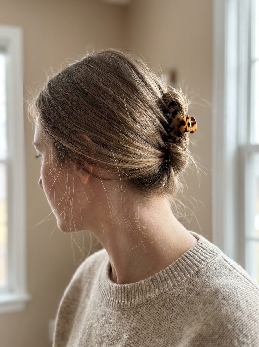 Claw Clip Frisur für dünnes Haar - dünnes haar